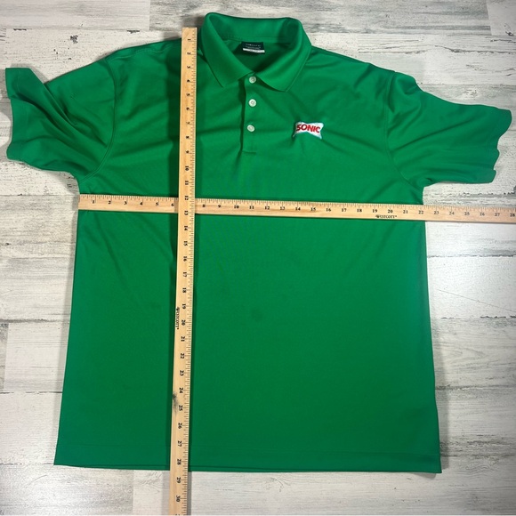 Nike Golf Men’s Sonic Performance Polo Shirt Green Size Large Fast Food - Picture 6 of 6